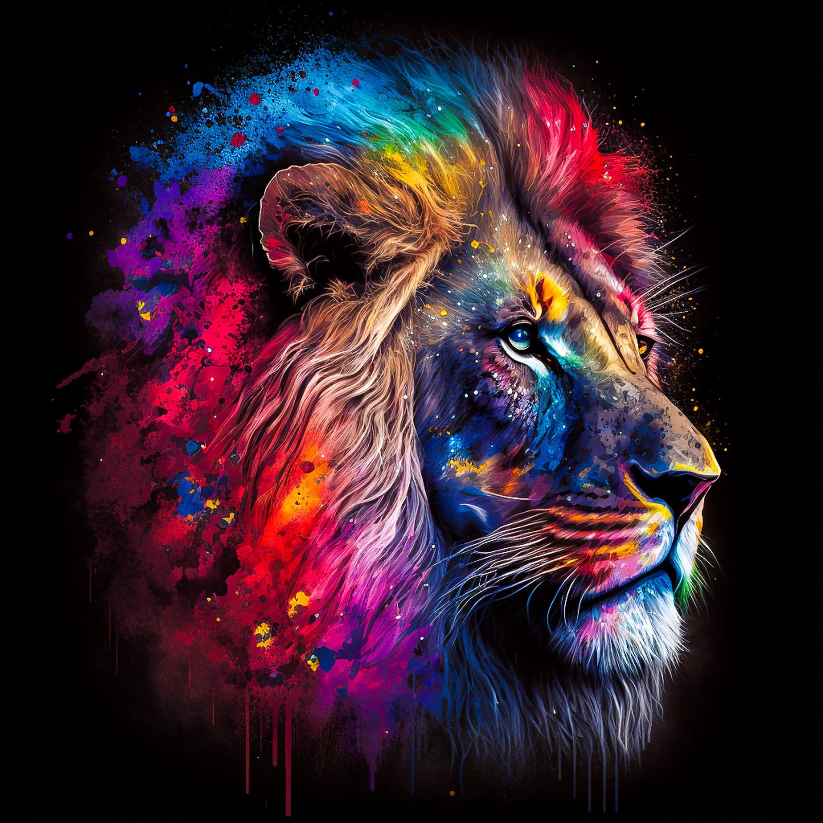 Lion Arc-en-ciel