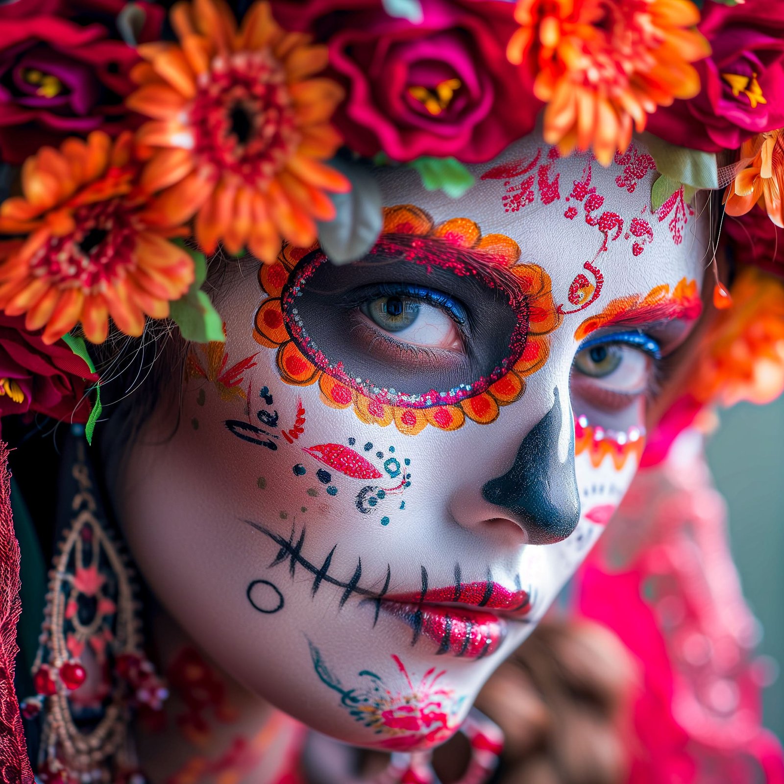 Portrait Dia de los Muertos