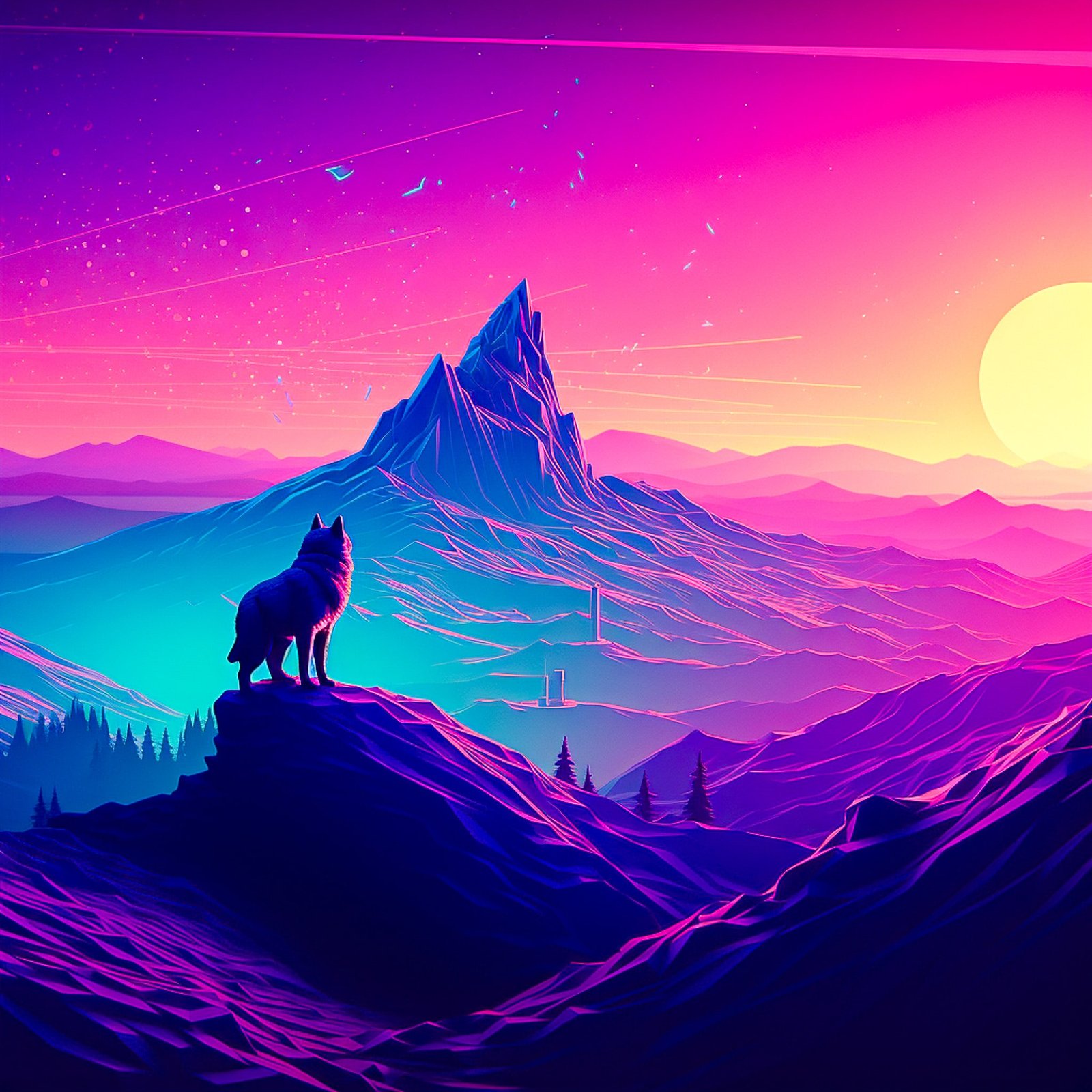 Illustration retrowave